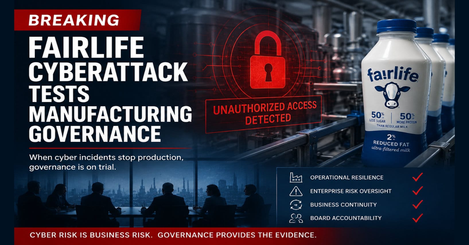 Breaking: fairlife Cyberattack Tests Manufacturing Governance