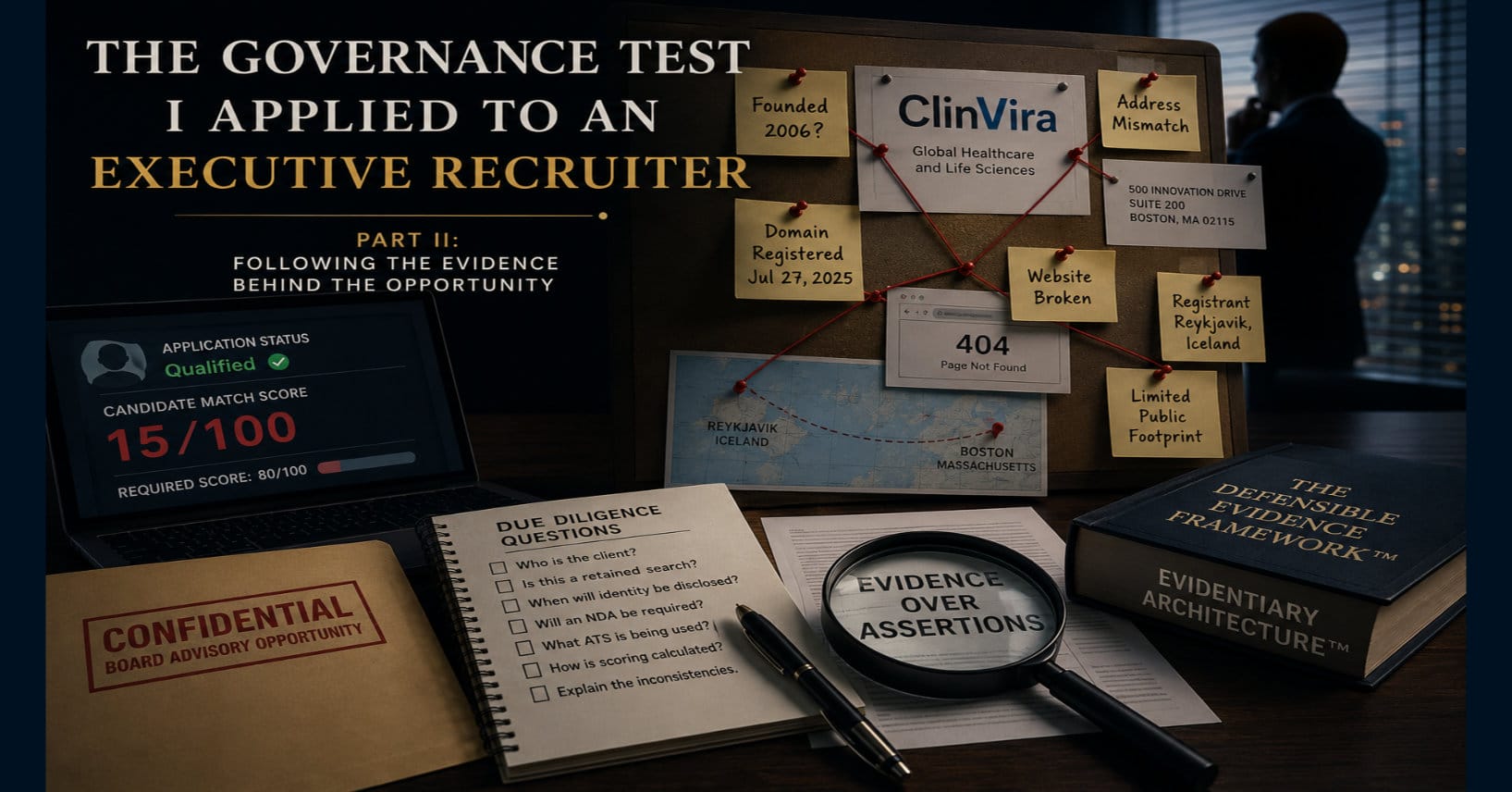 The Governance Test I Applied to an Executive Recruiter