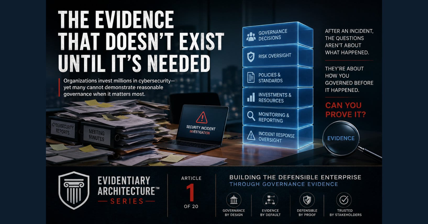 The Evidence That Doesn’t Exist Until It’s Needed