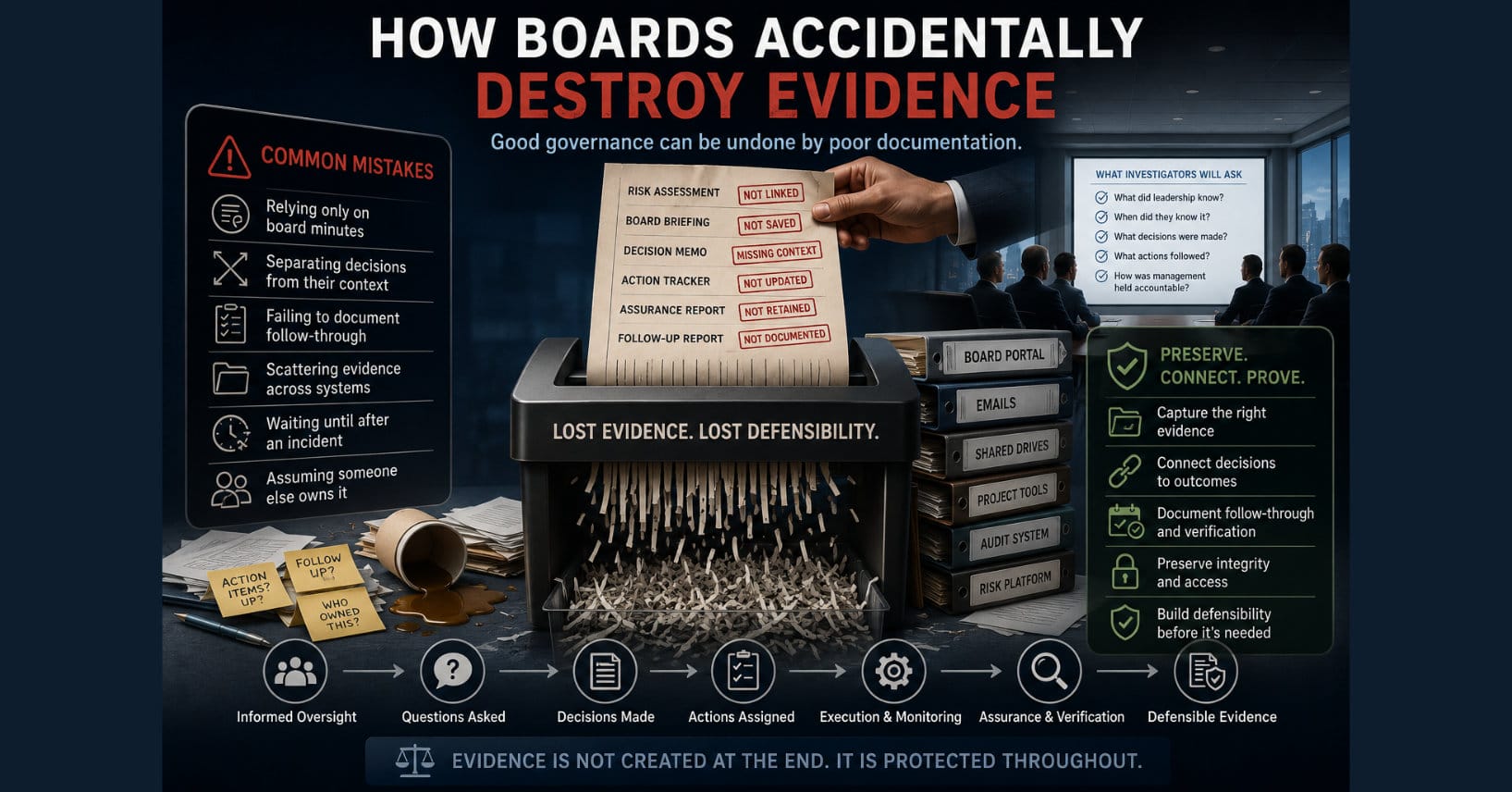 How Boards Accidentally Destroy Evidence