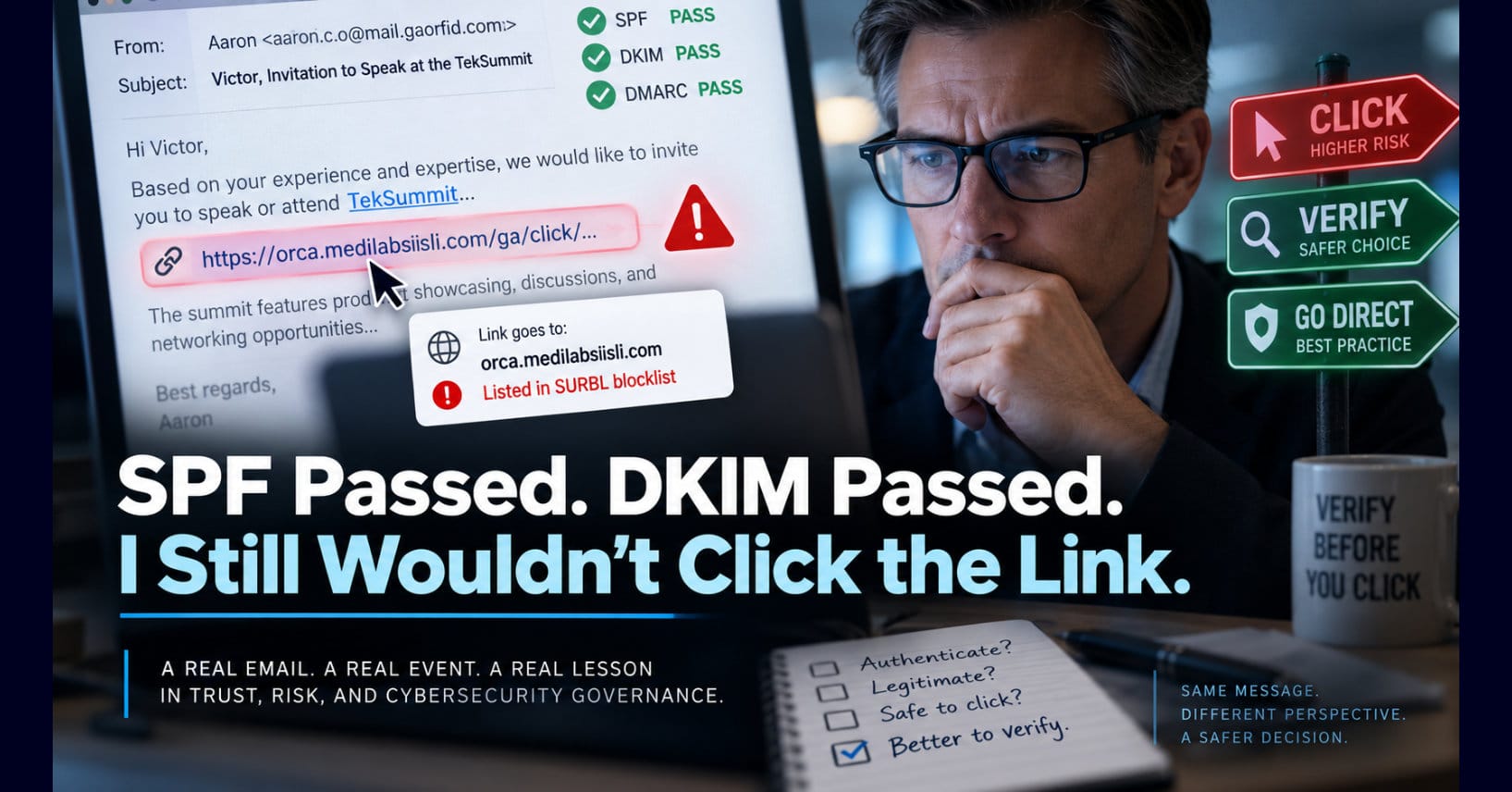 SPF Passed. DKIM Passed. I Still Wouldn’t Click the Link.