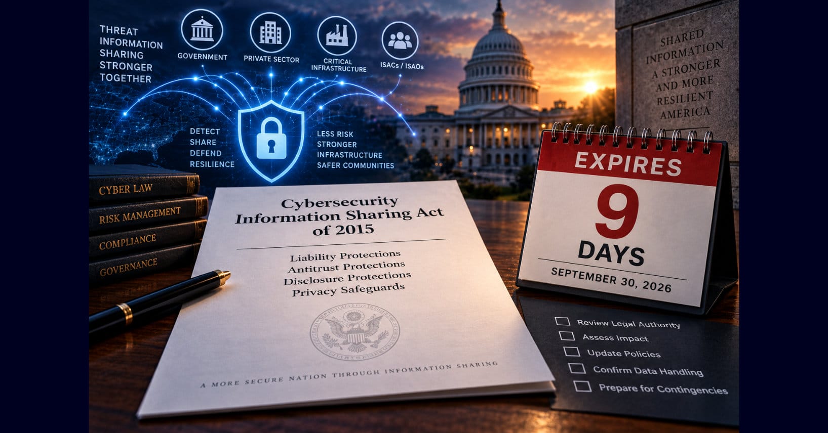 A Major Cyber Information-Sharing Liability Shield Expires in 9 Days