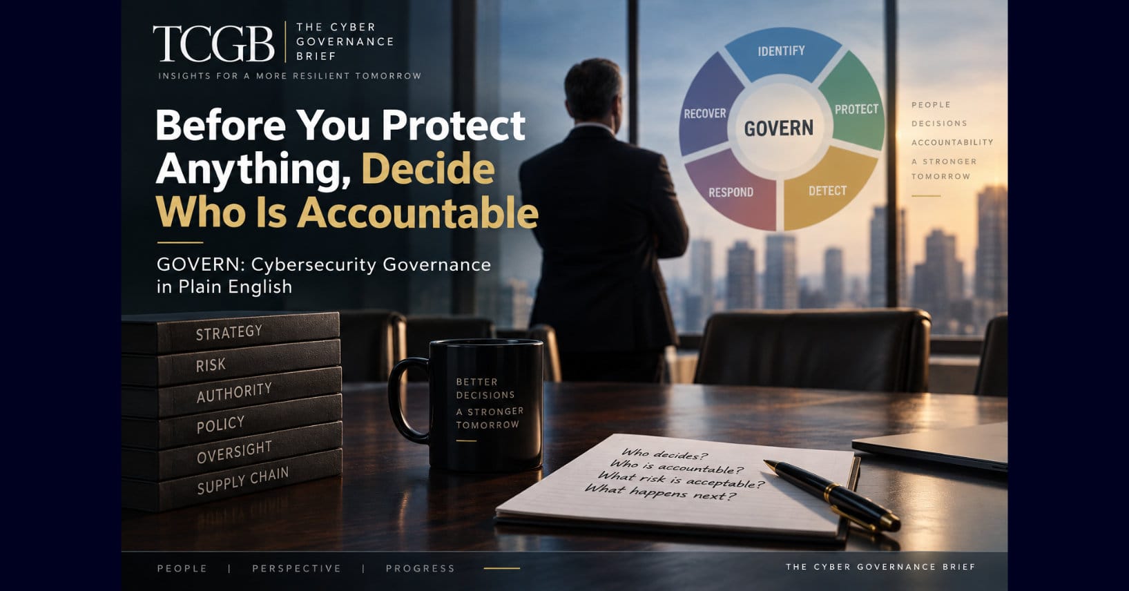 Before You Protect Anything, Decide Who Is Accountable